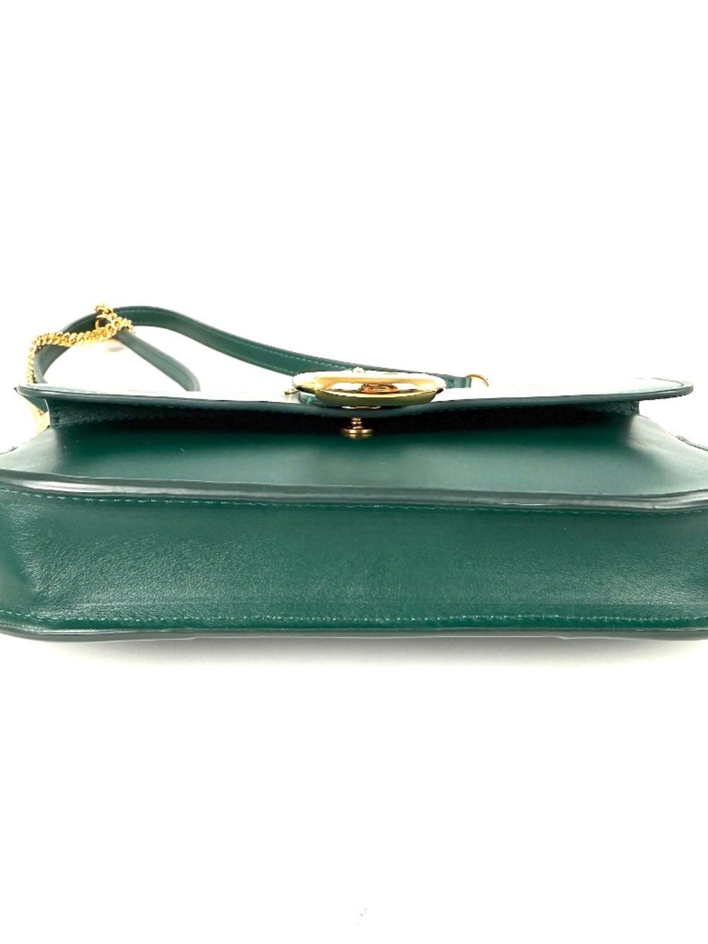 Chloe Tess Chain Green Leather Chain Crossbody Bag - Picture 7 of 16